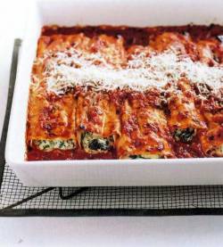Cannelloni met spinazie en ricotta